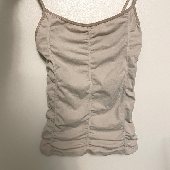 Tan / Beige Ruched Fitted Camisole | Size XS - Picture 2 of 7